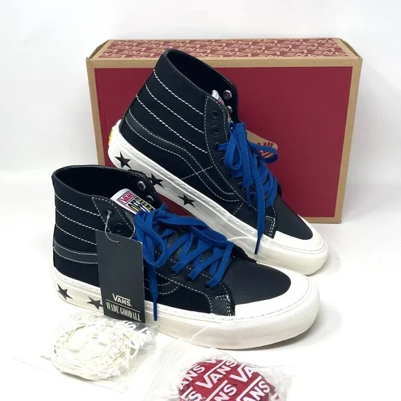 Vans Sk8 Hi 138 Decon Canvas Leather Black Skateboarding Women's S VN0A3MV16BD - Picture 10 of 11